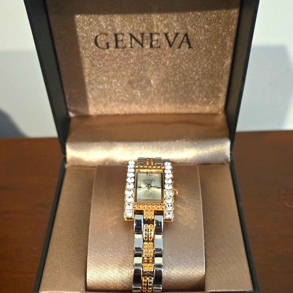 Geneva Two-Toned Watch